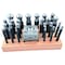 H & H Industrial Products 24 Piece Dapping, Doming, Forming Block & Punch Set 8606-3406 - alternate 1